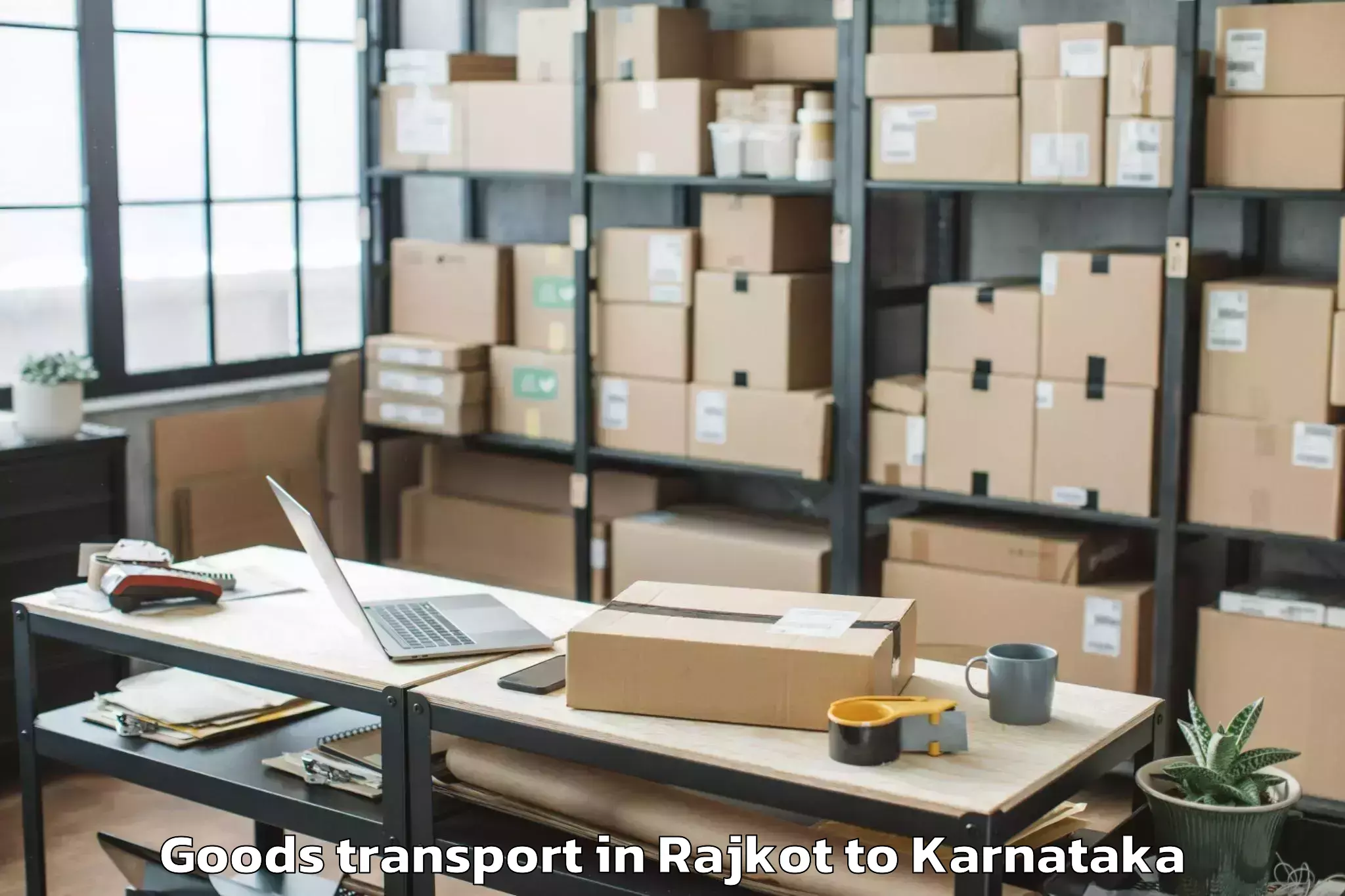 Affordable Rajkot to Baindur Goods Transport